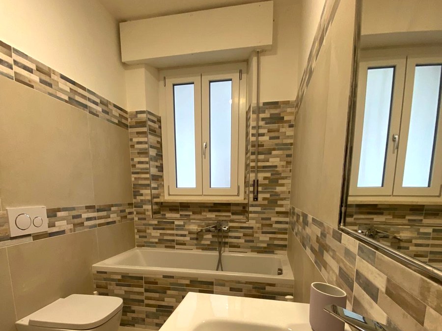 Bagno 1 con vasca B&B La Piazza Torricella Sicura